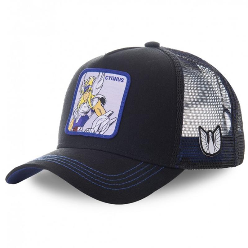 High Quality Anime Cartoon Anime Snapback Baseball Cap Unisex Women Hip Hop Dad Mesh Trucker Hat Dropshipping