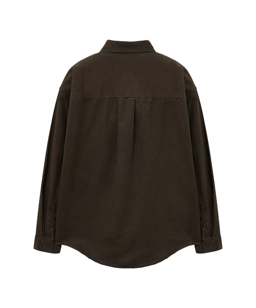 BIG UNION Moleskine Rivet Pocket Shirt (Brown)