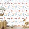 Wallpaper Animals planes balloons clouds for living room and bedroom 50x1000