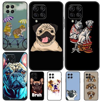 Capa Pug Bulldog Inglês Para Samsung Galaxy M32 M52 M12 M22 M13 M23 M33 M53 M14 M34 M54 M31 M51 M20 M31s M30s