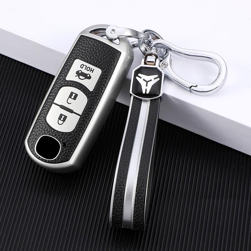 Housse de clé en cuir Mazda Angkesaila pour CX4, Atenza, CX5, Mazda 3
