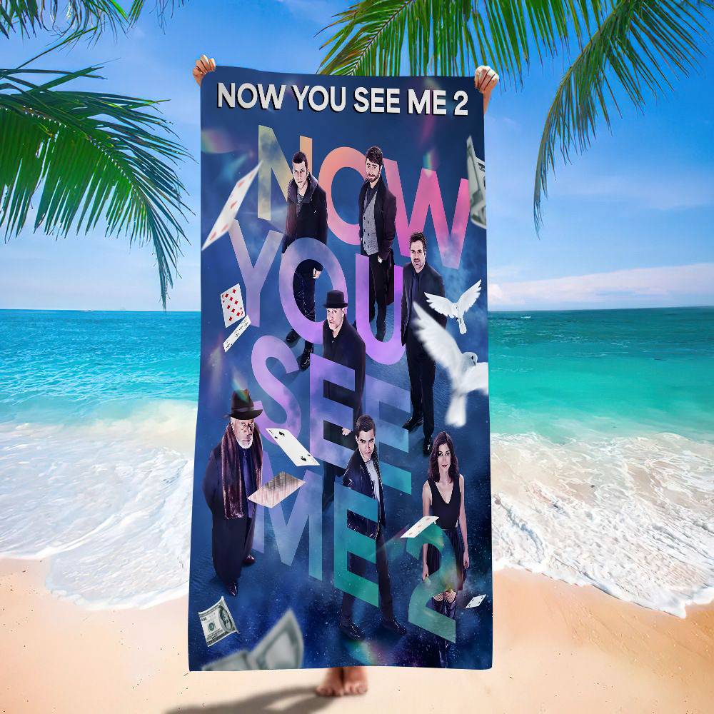 Classic Movie N-Now Y-You See M-Me Microfiber Beach Towel Absorbent Quick Dry Soft Yoga Swimming Resort Mountain Climbing Towel