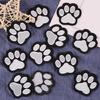 10/50 Pcs Animal Paws Iron On Patches Dog Paws Repair Patches Sewing On Applique Patches for Clothing Jeans Backpacks