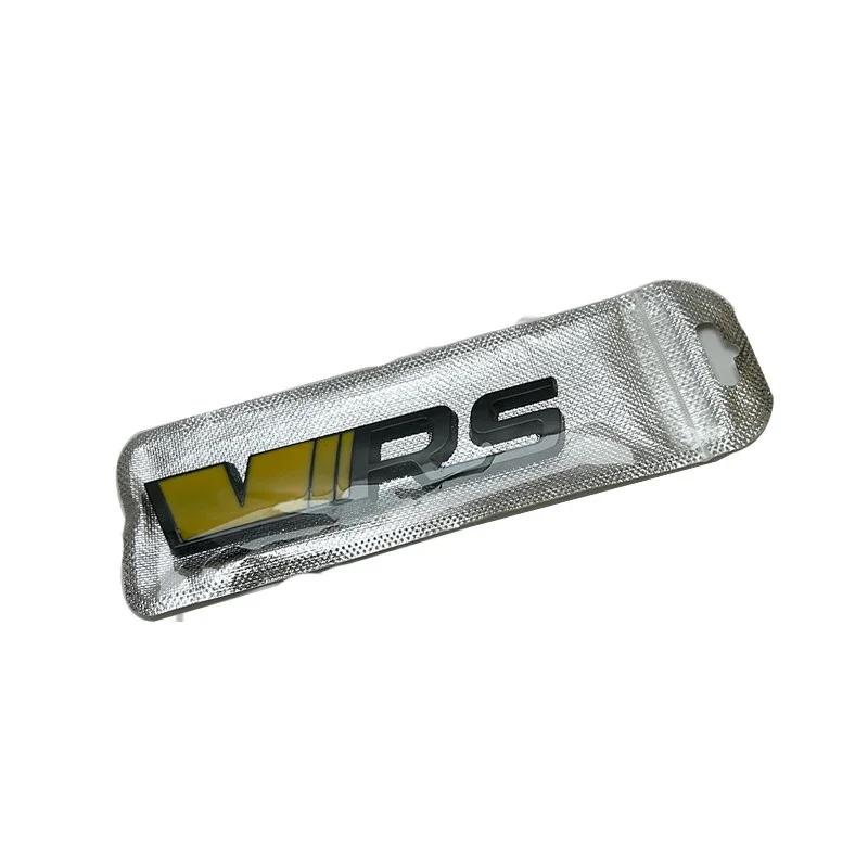 1Pc 3D Metal VRS Car Badge Emblem Sticker Car Styling for Skoda VRS Octavia Elroq Fabia Rapid Superb Kodiaq Front Grille Emblem Rear Trunk Decals