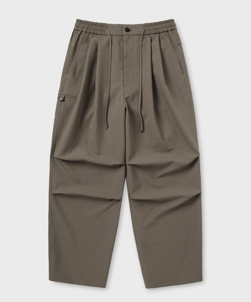 NONBLANK Loose Straight Fit String Pants_Beige