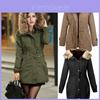 Women's Cotton Padded Winter Down Coat Jacket Thicken And Warm Long Parka For Cold Weather