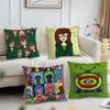 Cartoon DDaria Fashion Cushion Cover For Pillow Printing Sofa Decoration Home Car Room Coffee Shop Office Nordic Simplicity