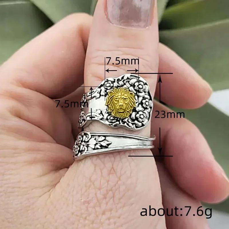 Geschenk Herren Dominanter Ring Retro Gothic Mode König der Löwen Schmuck Trendig Geschenk Großhandel