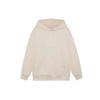 Li Ning SS22 Series Solid Color Logo Print Loose Hoodie Long Sleeve Sweatshirt Unisex Sweatshirt Beige AWDS220-5
