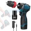 Perceuse électrique au lithium 18 V 2 en 1, tournevis, outil électrique multifonction, couple de 45 Nm, moteur sans balais