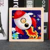 11*11cm 3D Holzpuzzle Baby Spielzeug Cartoon Tier Verkehr Tangram Puzzlespiel Frühes Lernen Pädagogisches Spielzeug für Kinder