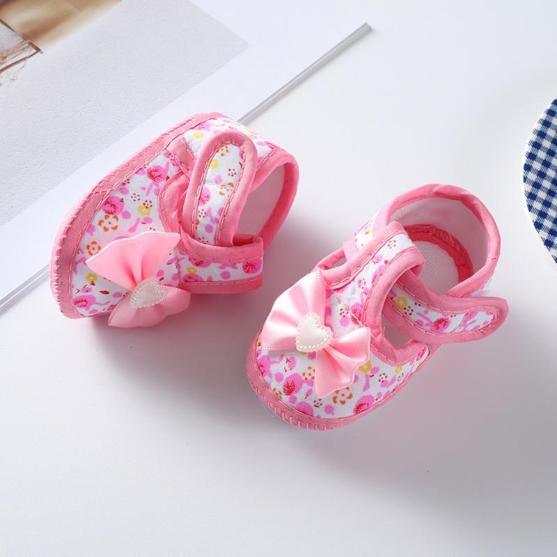 Summer Baby Girls' Canvas Shoes First Walkers Sweet Princess Shoes