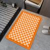 Ins Wind Checkerboard Bathroom Moisture-wicking Pad Bath Area Door Wear-resistant Non-slip Foot Rug Bathroom Diatom Mud Mat