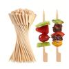 100Pcs Wooden Skewers 6 Inch Sturdy Cocktail Picks for Appetizers Flat Paddle