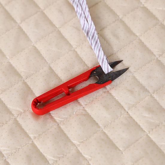 Chair Cushion with Straps Dustproof Decorative Polyester Household Restaurant Dining Stool Cushion Pad for Daily Use