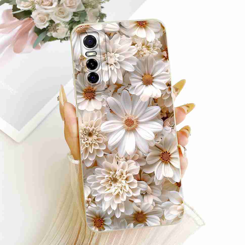 For Vivo Y73s 5G V2031A Case Luxury Painting Silicone Back Cover For Vivo Y73S Y 73s 5G 6.44" Mobile Phone Protection Cases