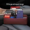Accessoires intérieurs de voiture boîte organisatrice d'espace de siège sac de rangement étanche universel cuir poche latérale de console automatique fente