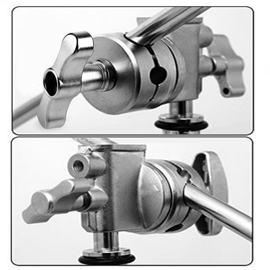 Heavy Duty Grip for Head 1.5cm 15mm C Stand Mounting Adapter Metal Holder Photography for Light Stand Extension Boom Arm