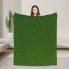 Grass Battlemat Grassland Land Greenery Blanket  Warm Soft Novelty Plush Throw Blanket For Couch Flannel Bedspread Bed Cover