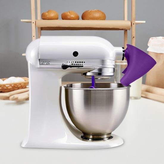Yousheng Stand Mixer Flour Funnel with Hook Attachment Splash Guard for Dry And Wet Ingredients Easy-Pour Docking Station