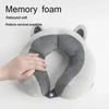 Cartoon Neck Pillow Memory Cotton U-shaped Soft Fluffy Travel Pillow Car Airplane Office Lunch Break Comfortable Sleep Headrest