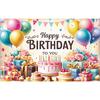 Happy Birthday Banner Birthday Party Decoration Backdrop Cake Balloon Theme Bunting Flags Anniversary Party Decoration Supplies