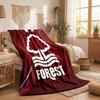 Nottingham Forest Thema Fleece Deken Gezellige Zachte Pluche Deken Voor Slaapkamer Bank Reizen