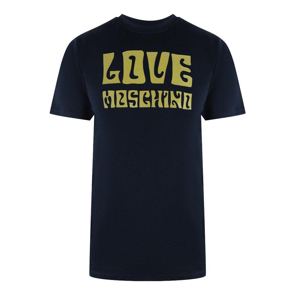 Love Moschino Herren Groovy Baumwoll-T-Shirt