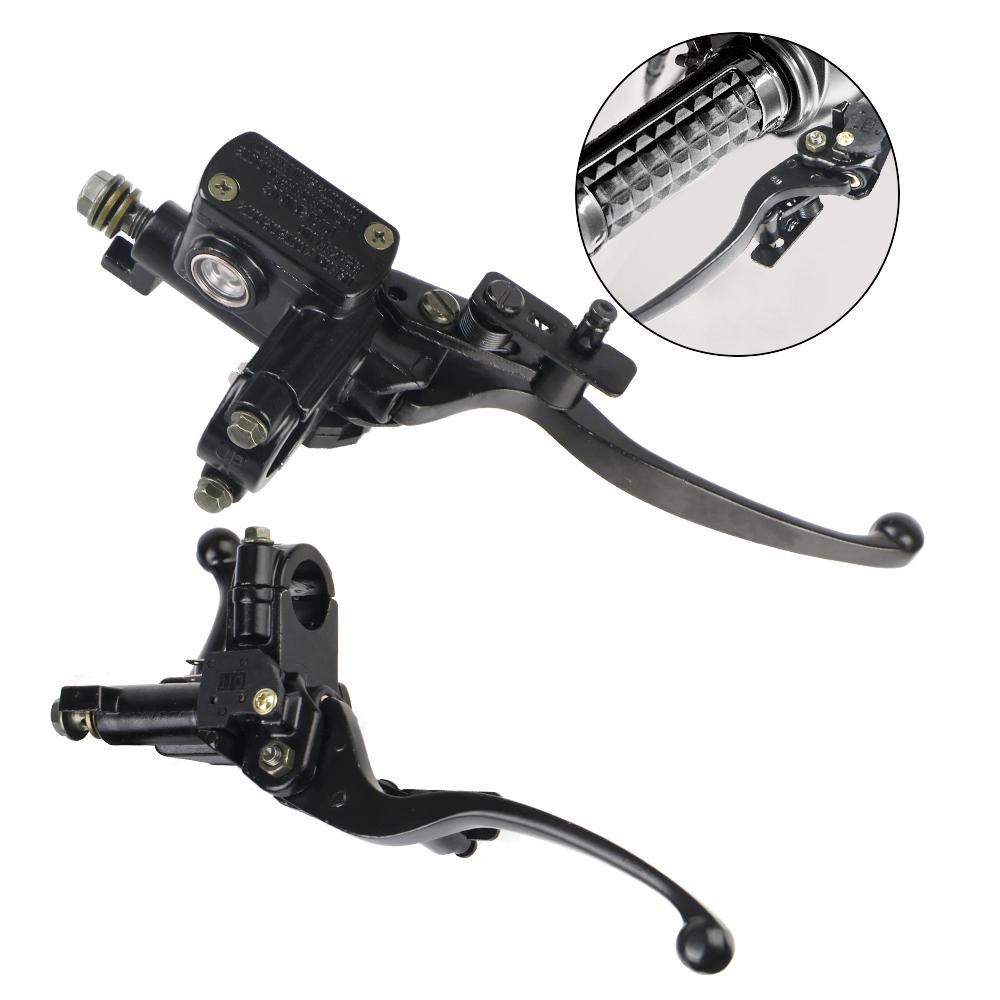 För Universal 50cc-250cc Dirt Bike ATV Fyrhjulig Cylinder Hydraulisk Broms Spak Motorcykel Moto Tillbehör Kopplingsspak Pump Vänster Höger