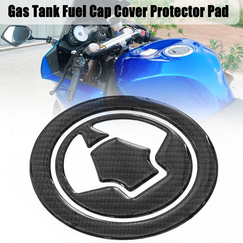 Real Carbon Fuel Gas Cap Tank Pad Sticker 1X For Kawasaki Z750 Z1000 Ninja ZX~6R