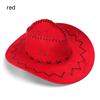 Western Cowboy Hat for Men Women Kids Fedora Outdoor Wide Brim Faux Leather Summer Wide Brim Beach Travel Cap Black White Pink
