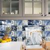 10 st Agat Marmor Kakel Klistermärke Kök Baksida Oljetätt skåp Tvättställ Peel & Stick Vattentät konst väggdekor