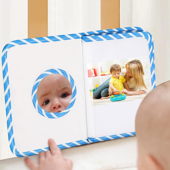 Album Fotografico per Bambini Libro della Memoria in Tessuto Scrapbook in Morbido Tessuto Giocattolo Sensoriale Interattivo per Neonato e Bambino Compleanno