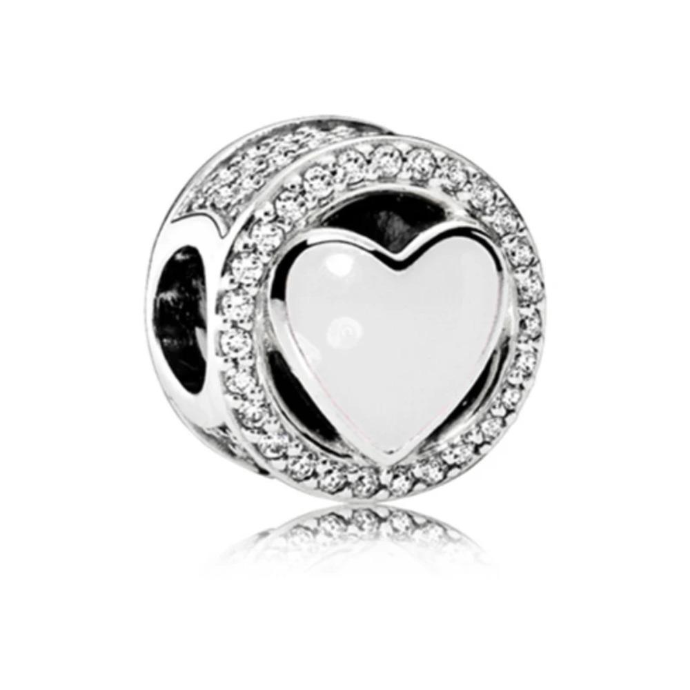 New Cupid Key Charm 925 Silver Bracelet Shining Bead DIY Women Jewelry Gift Party Accessories