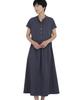Cotton Broadcloth Dress Gray M [Human Woman] Women's 077-6240701 021_Charcoal