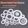 1-Inch Silicone Rubber Gasket Ring for Water Heaters and Pipes - 4-Minute Seal Flat Gasket