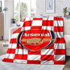 Coperta stampata a tema Arsenal Football Club - Perfetta per divano, letto, viaggi e uso all'aperto | Lavabile in lavatrice, accogliente e resistente.