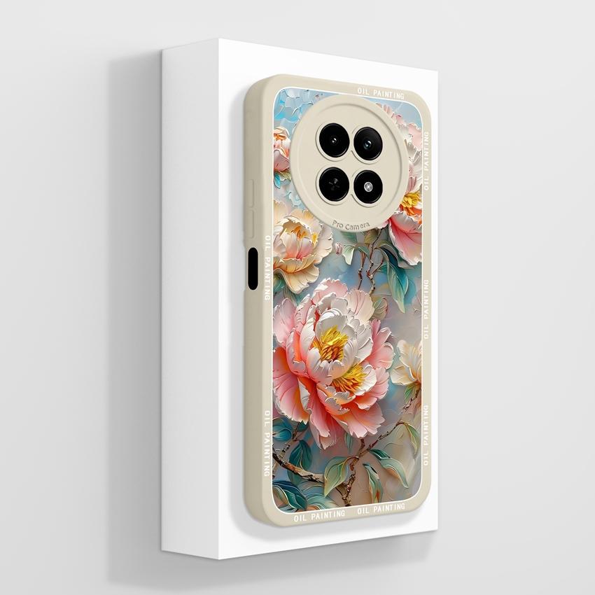 Hülle für Oppo Realme 12 13 14 P1 P2 Pro 14T 12X Handytaschen Niedliche Bärenpfotenmuster Flüssiges Silikon Verbesserte staubdichte Schutzhülle für Oppo Gehäuse