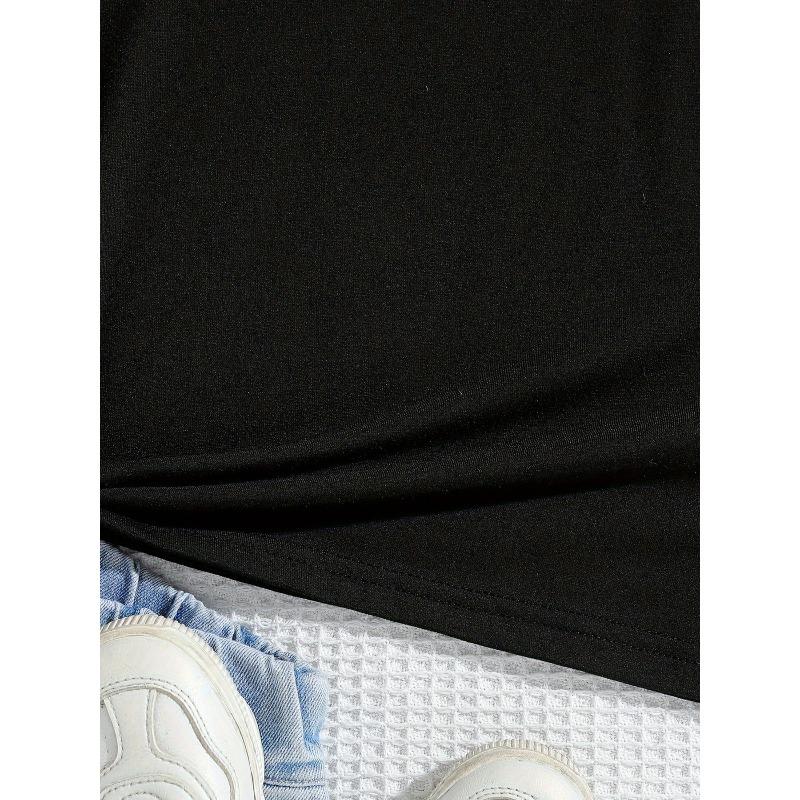 European Sizes This New Retro-Style Round Neck Short-Sleeved T-Shirt for Girls Features a Cartoon 'Western Wilderness, Galloping Horses' Letter Print
