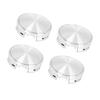 ACROPIX 4 Stück Auto Reifen Rad Nabenkappe Abdeckung 4 Lugs 62mm Silber Ton