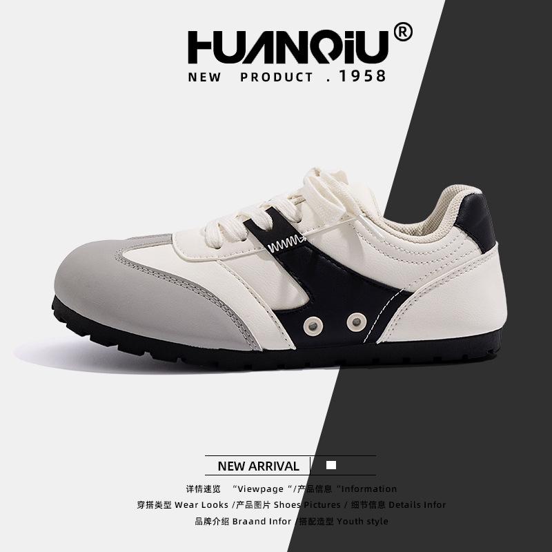 Global Women's Shoes Flat-soled German Training Shoes 2024 Spring New Versatile Breathable Casual Sports Little White Shoes ZHQ9072