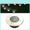 Solar Garden Floor Lamp With Stainless Steel Round Design For Lawn And Patio Landscape