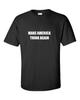 Make America Think Again Anti-Trump #RESIST Protest Liberal Black Cotton T-Shirt