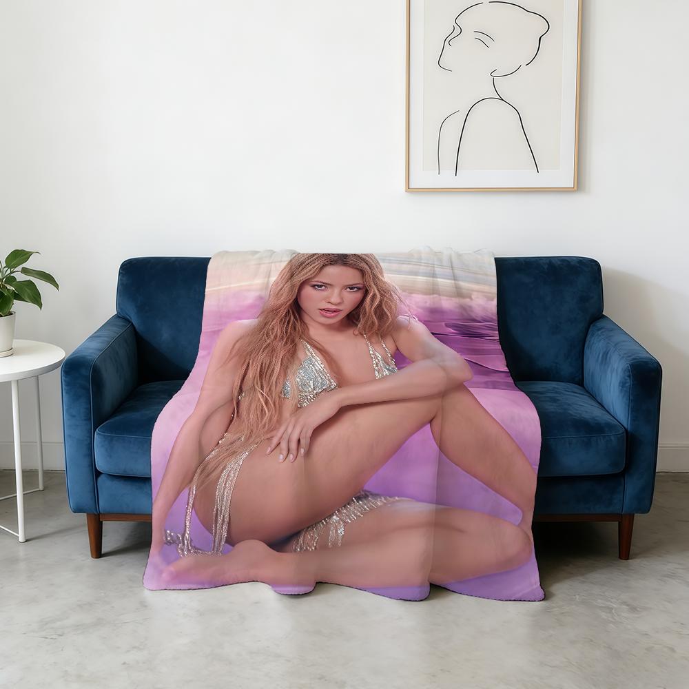 Couverture Singer S-Shakira Super Chaude Confortable Couverture Jetée en Peluche Enfant Maison Canapé Chambre à Coucher Cadeau