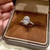 Luxe Europese & Amerikaanse Duivenei Imitatie Moissanite Diamant Verlovingsring