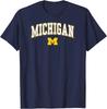 Michigan Wolverines Arch Over Navy Officially Licensed T-Shirt