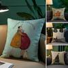 Art S-Sam T-Toft Pillow Case Plush Fabric Soft Pillowcase Double Sided Print Sofa Cushion Cover Throw