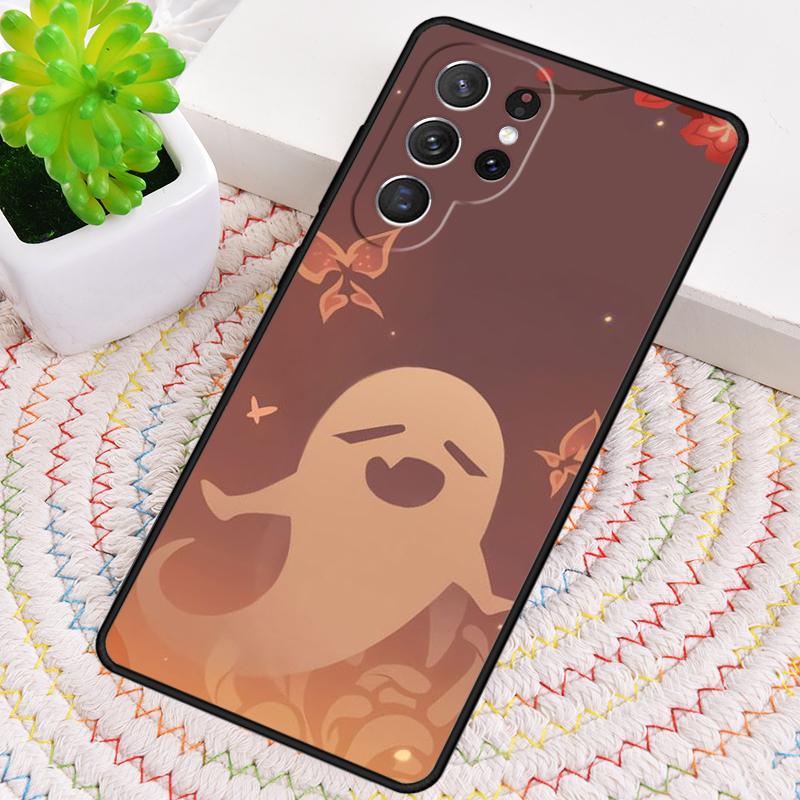 Genshin Impact Hu Tao Ghost Silicone Phone Case For Samsung Galaxy Note 10 Pro S26 S25 S24 S23 S22 S21 Plus S25Ultra Capa Cover