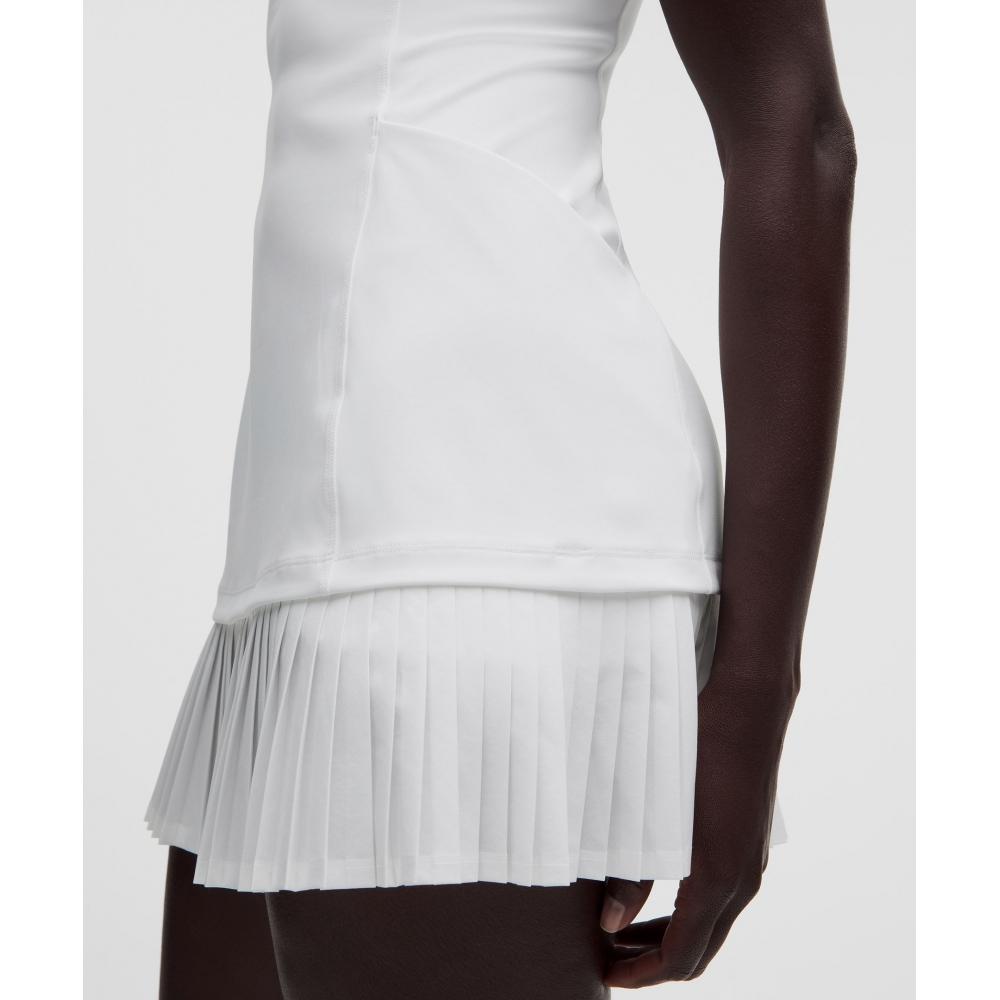 Lululemon Polo Golfkleid mit FaltenSaum Wht Clbl