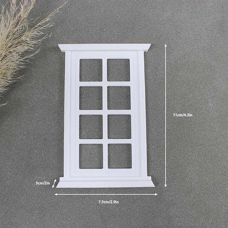 1Pc Doll House Miniature Window Frame Model Decoration Windows Dollhouse 1/12 Mini Furniture Toy